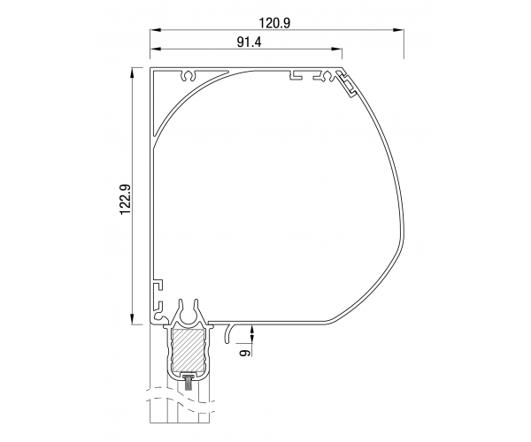 ZB TOP ZIP 120 windvast dicht