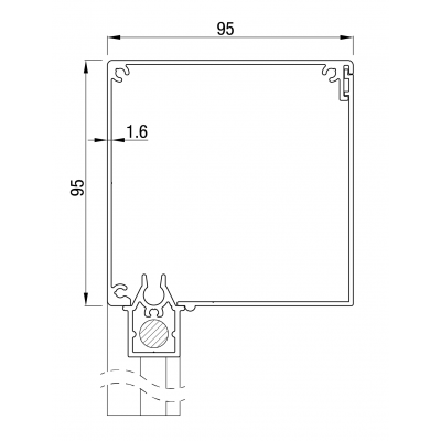 ZB Screen 95 Vierkant